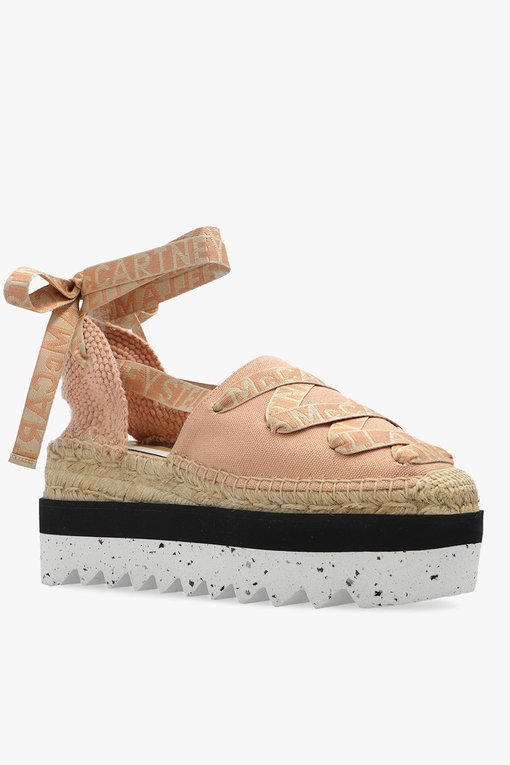 Pink 'Gaia' platform espadrilles Stella McCartney
